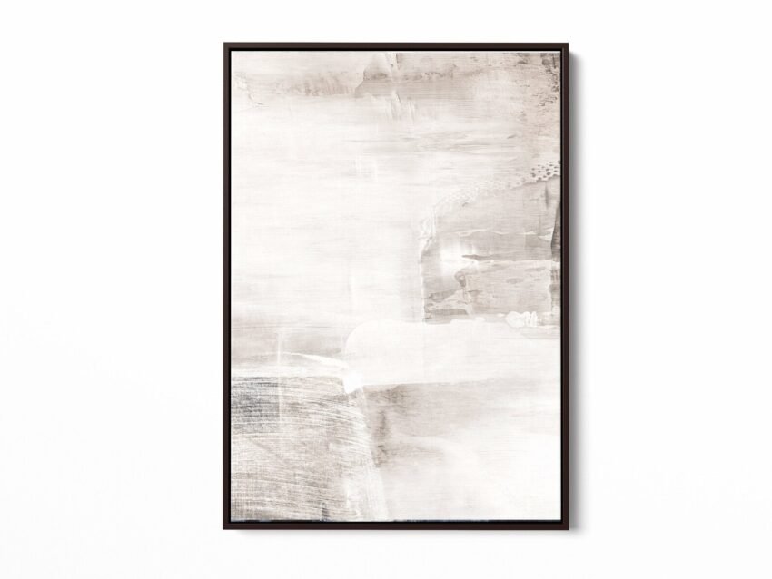 Beige Minimalist Wall Art Framed, Canvas Art Print, Giclee, Large Wall Art, Neutral Decor, Abstract Art, Living Room Decor, Modern, Brown