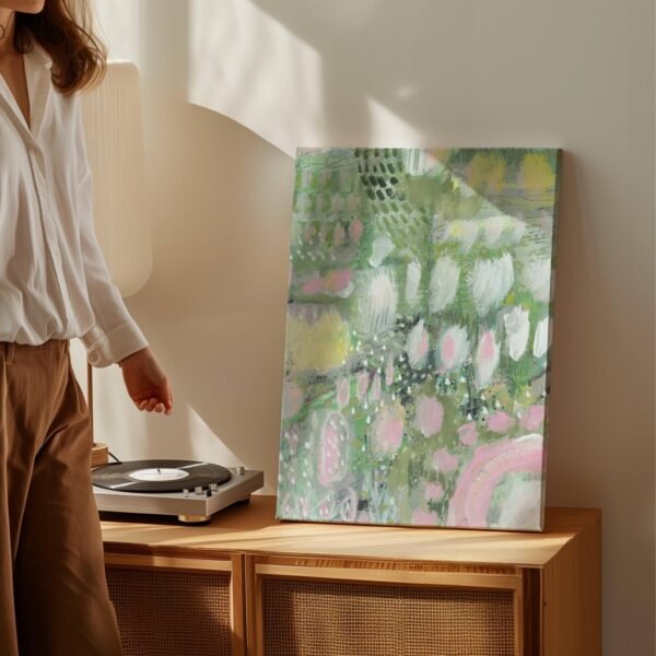 Vibrant Floral Canvas Wall Art – Le Jardin Botanical Print