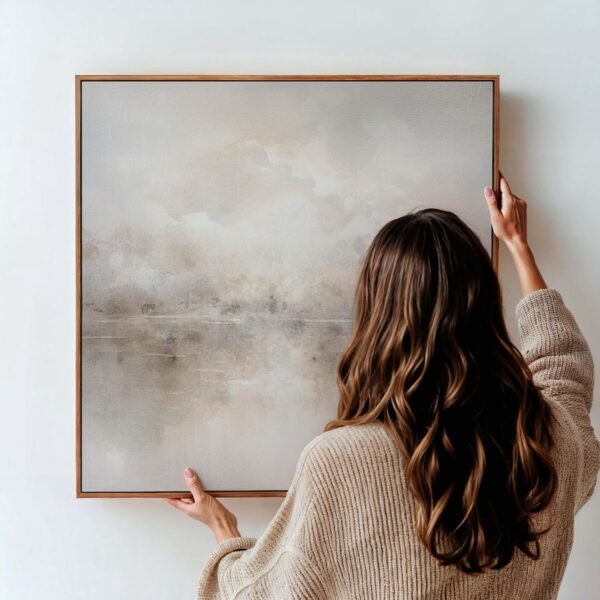 Vintage Clouds Canvas Wall Art